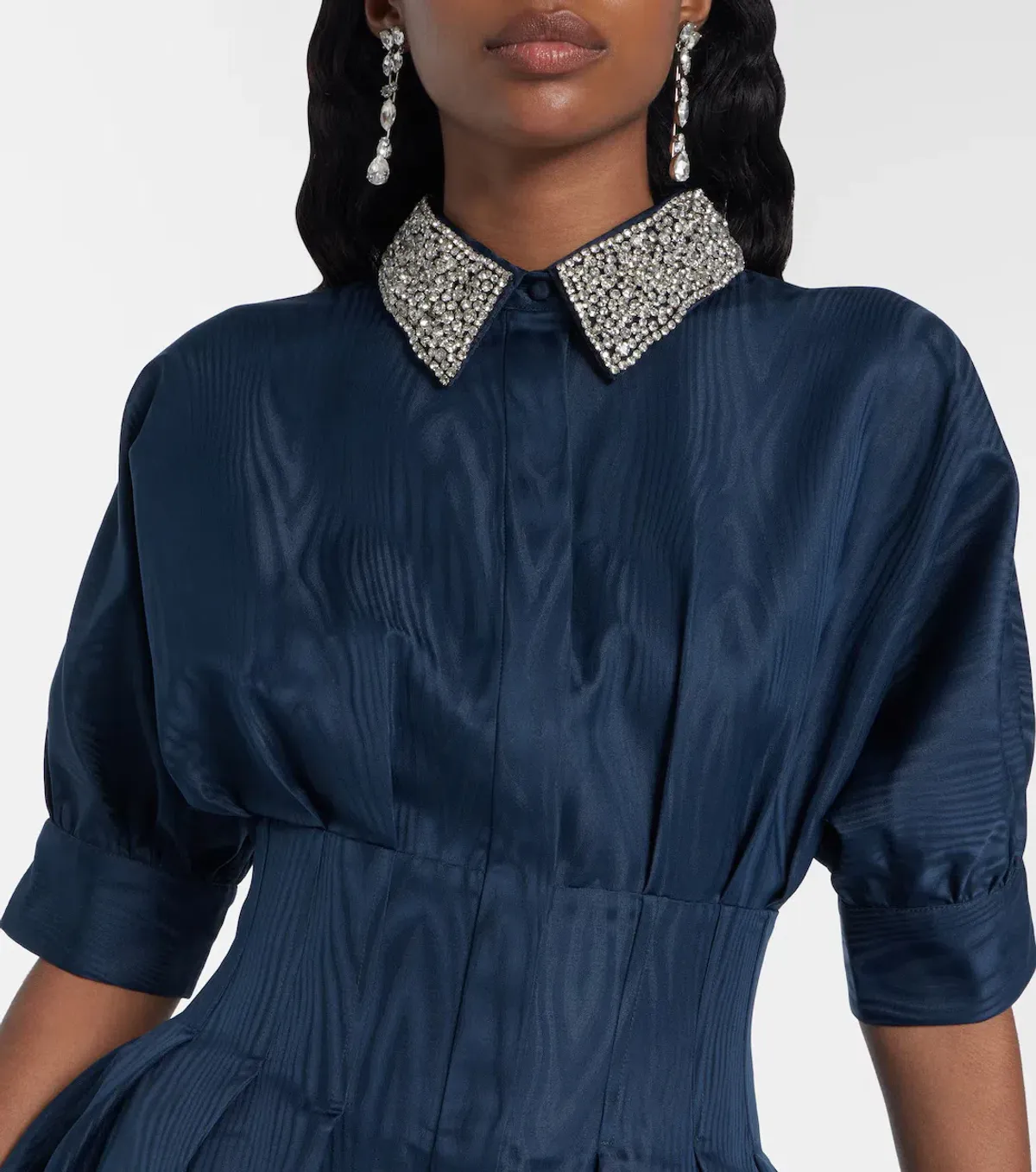 Rebecca Vallance Cielo Embellished Mini Dress; navy; size 14 - Image 3