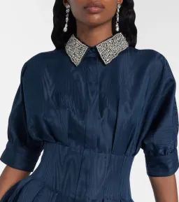 Rebecca Vallance Cielo Embellished Mini Dress; navy; size 14 for rent on The Volte - image 3