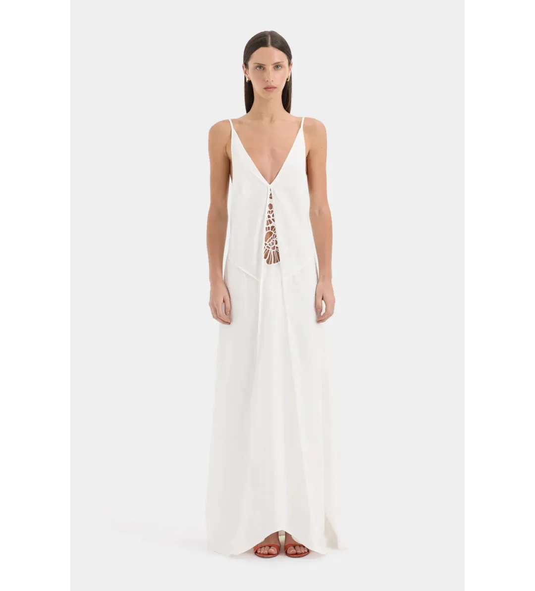 Sir the Label Klara Maxi Dress White Size 6 AU for rent on The Volte - main image