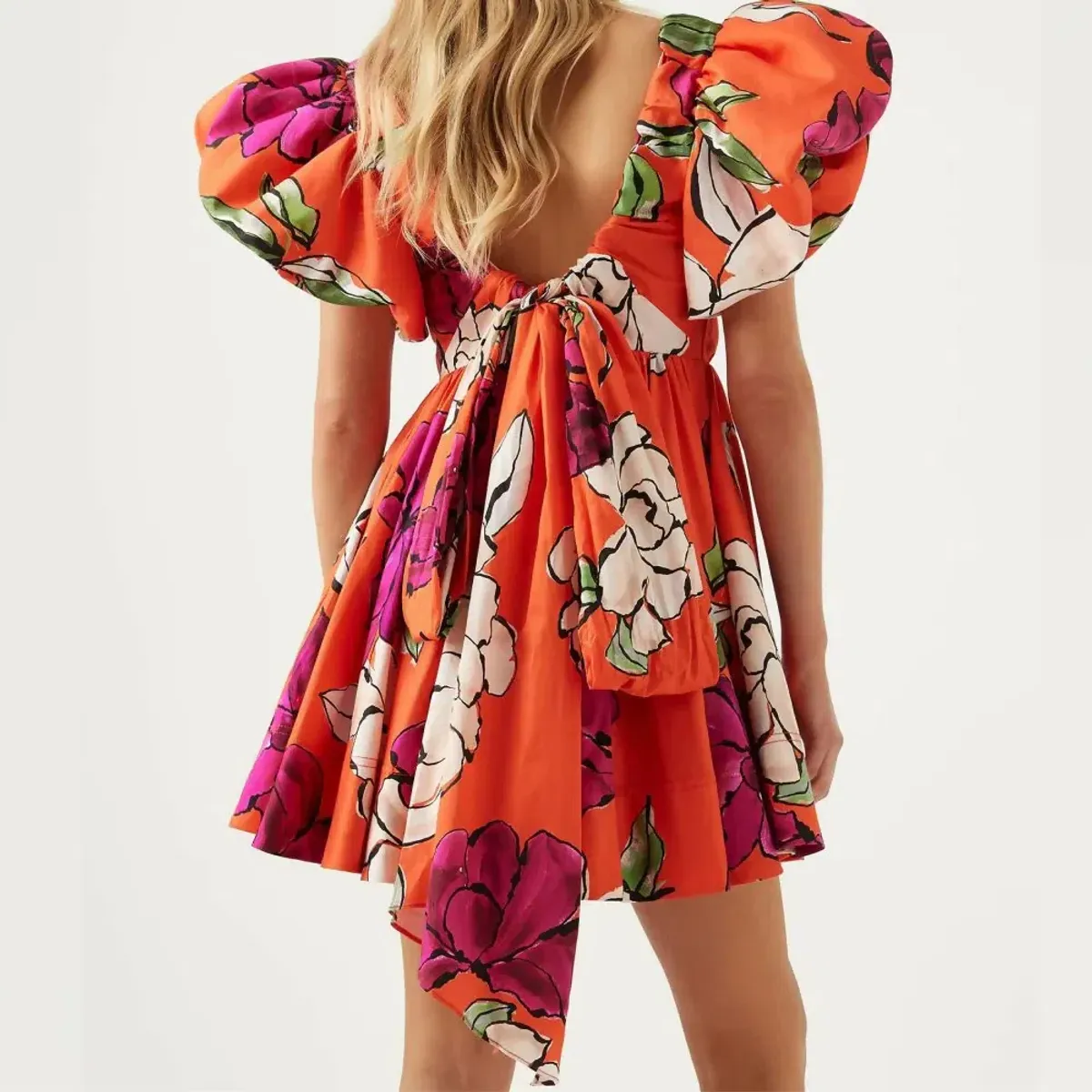 Aje Gretta Bow Back Mini Dress - Image 2