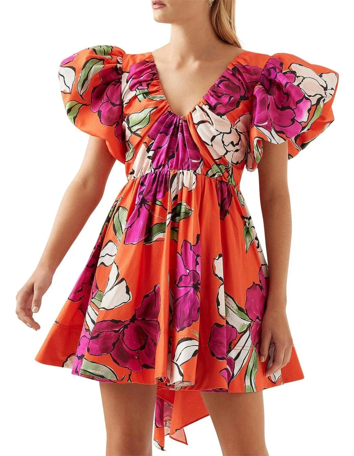 Aje Gretta Bow Back Mini Dress - Image 3