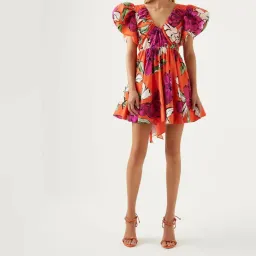 Aje Gretta Bow Back Mini Dress for rent on The Volte - image 1
