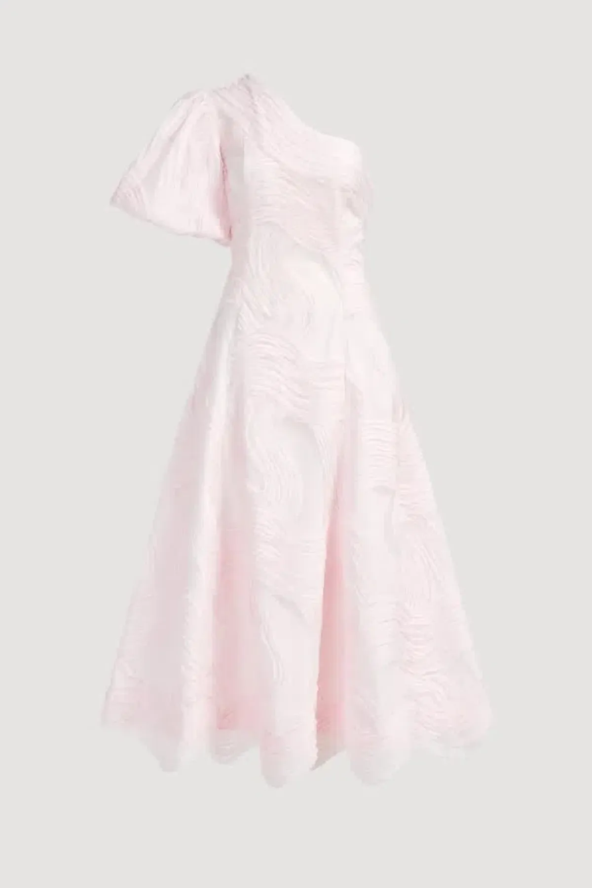 💧🩷 New AJE Wave One Shoulder Dress - Size 12 - Pastel Pink Midi Gown 🩷💧 - Image 6
