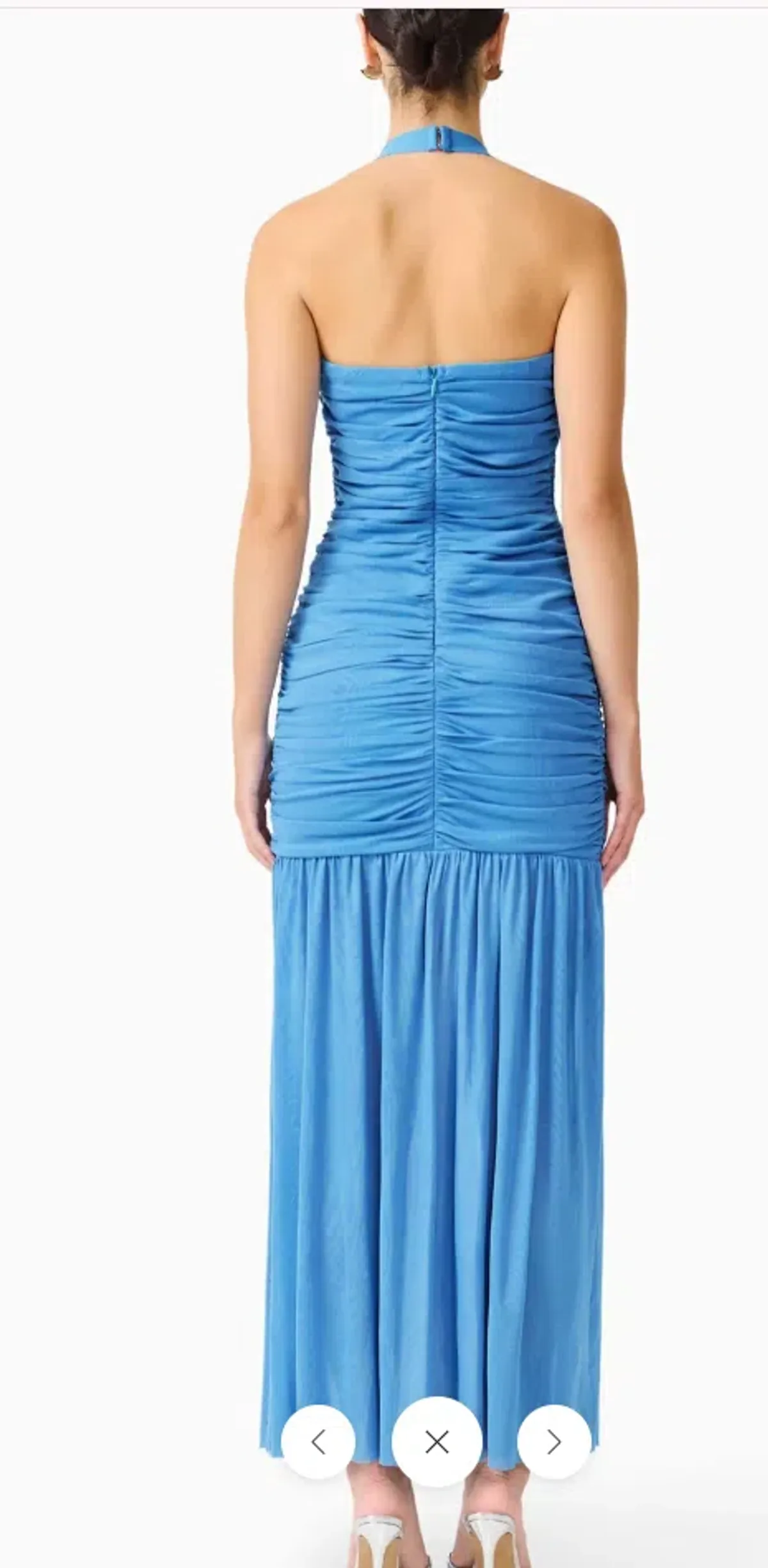 Elliatt Elena Halter gown maxi blue size S - Image 3