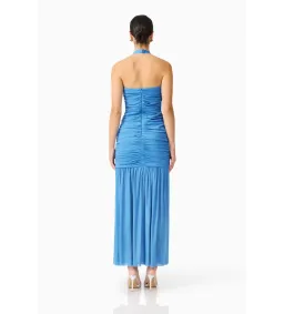 Elliatt Elena Halter Maxi Gown Blue Size S / AU 8 for rent on The Volte - image 2