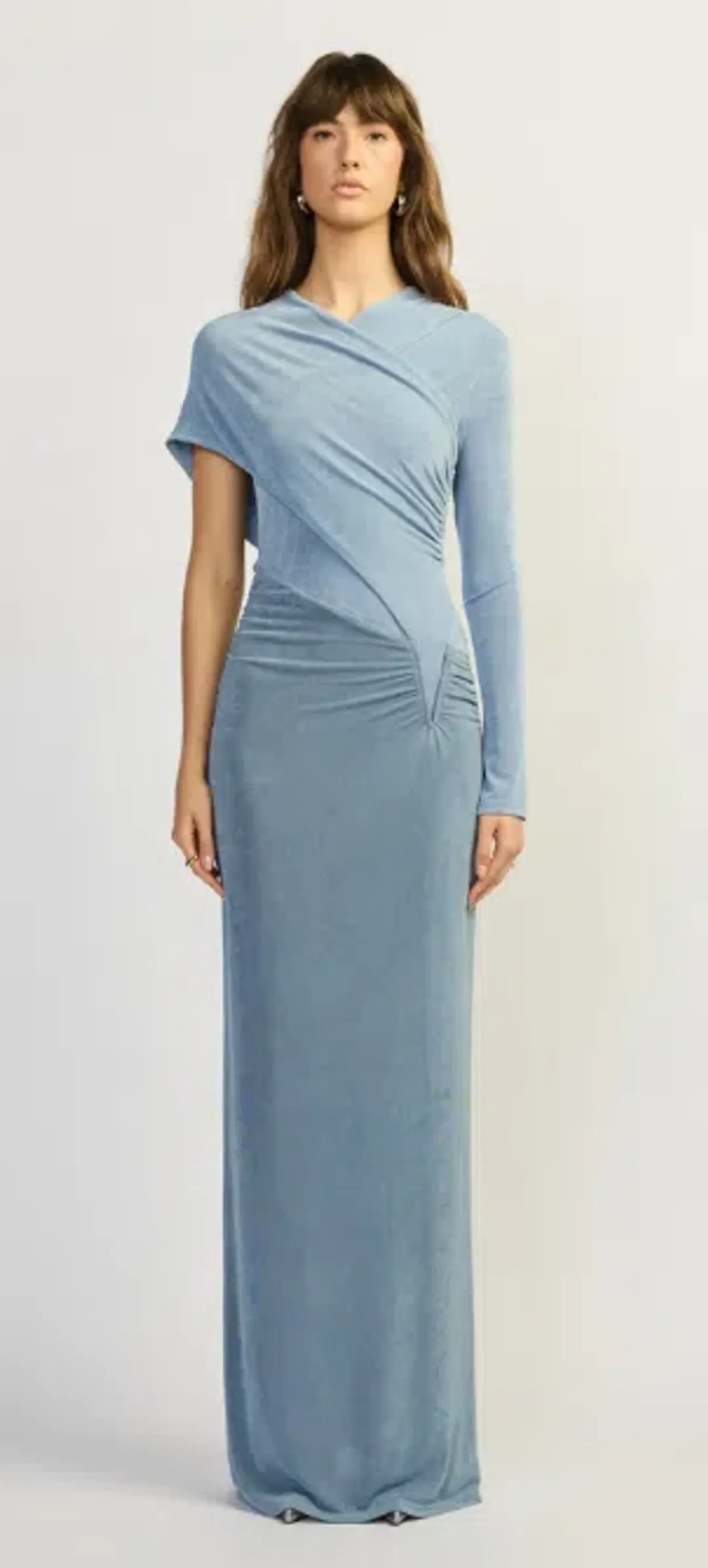 Tojha Tesni maxi dress maxi blue size 10 for rent on The Volte - main image