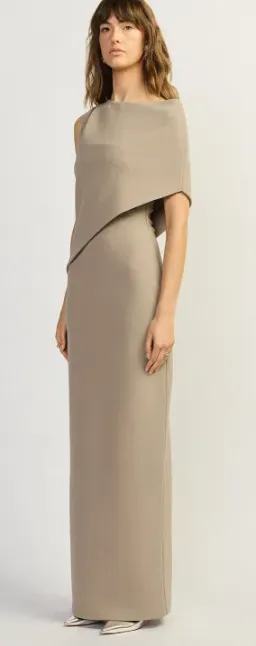 Tohja Whitley sleeveless asymmetric neckline maxi dress Size 8 for rent on The Volte - image 2