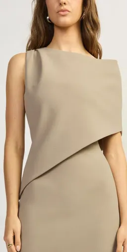 Tohja Whitley sleeveless asymmetric neckline maxi dress Size 8 for rent on The Volte - image 3