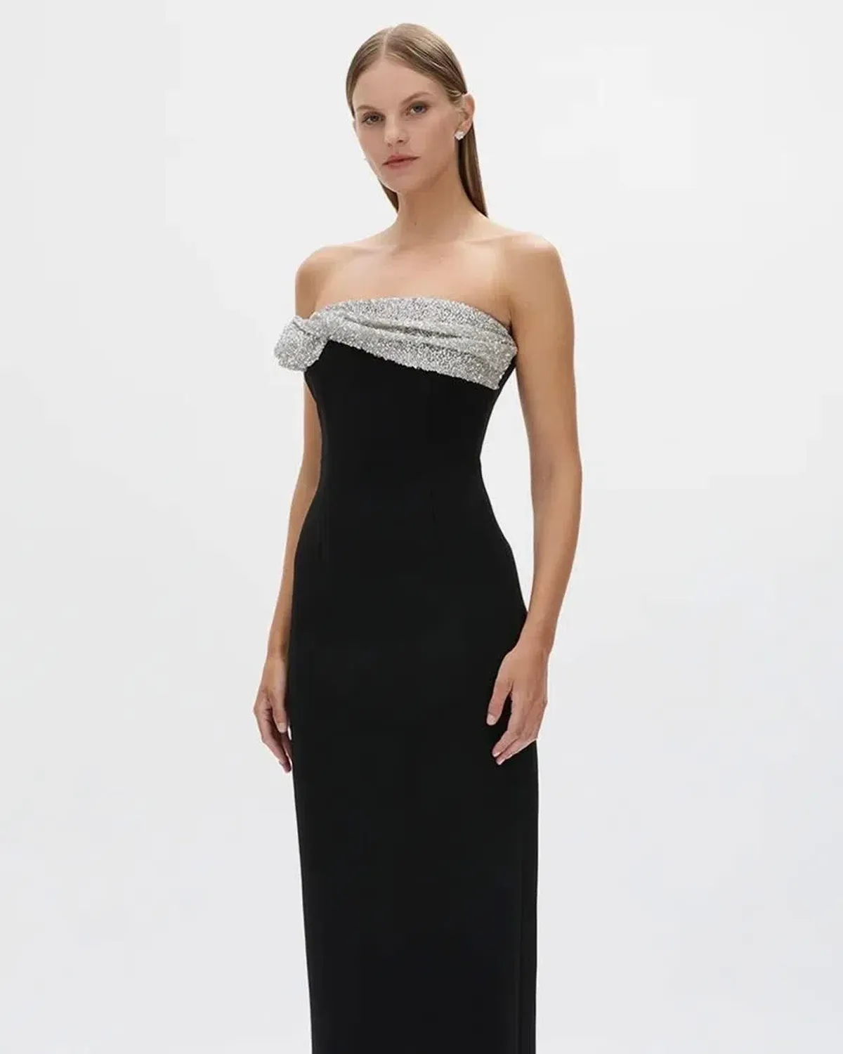 Rachel Gilbert Charlotte Gown Black Size 6 - Image 3
