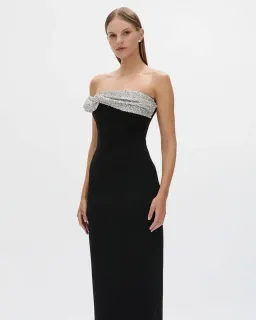 Rachel Gilbert Charlotte Gown Black Size 6 for rent on The Volte - image 3
