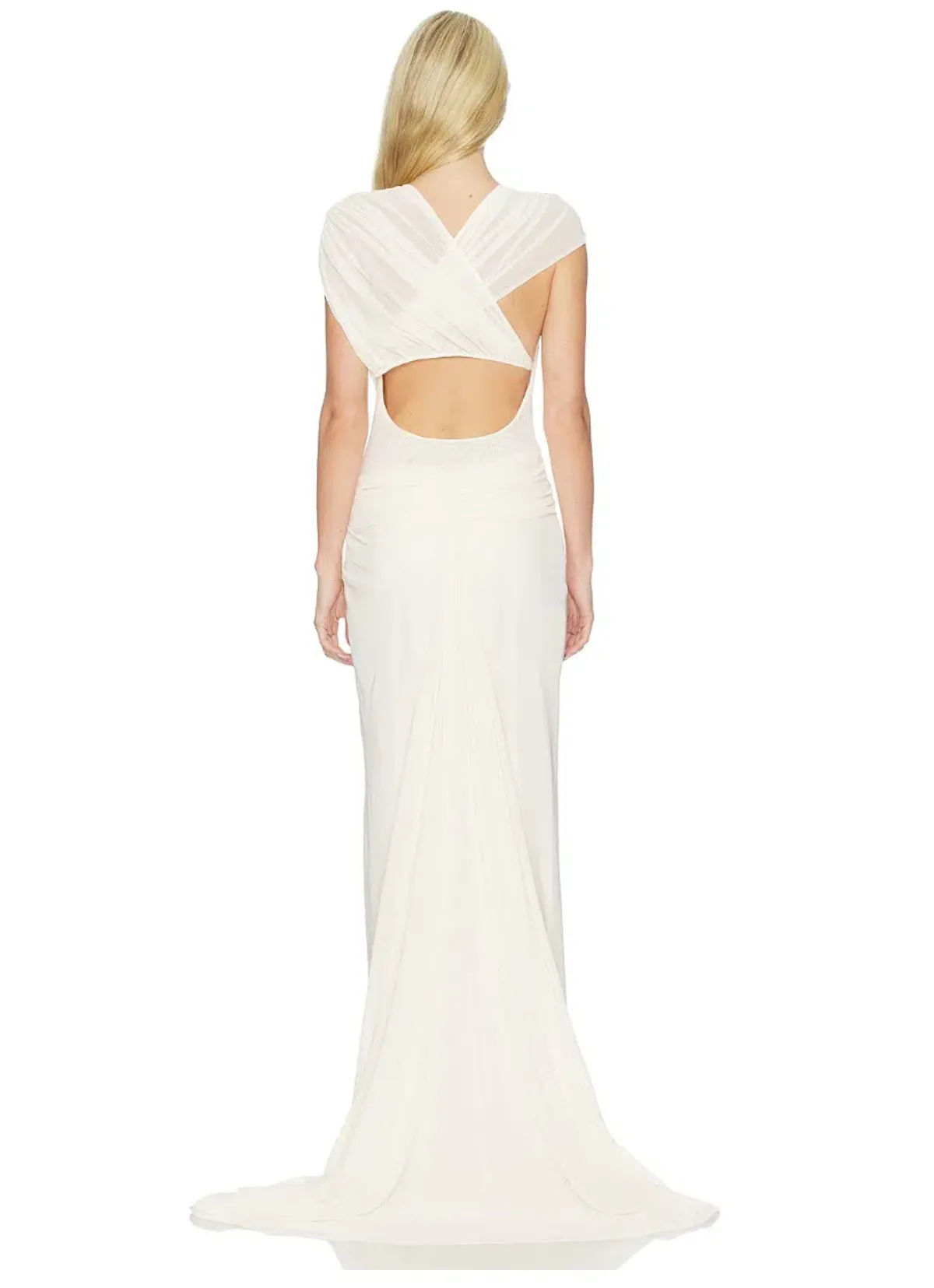 Bec & Bridge Leia Drape Maxi Gown Buttercream Size AU 10 - Image 8