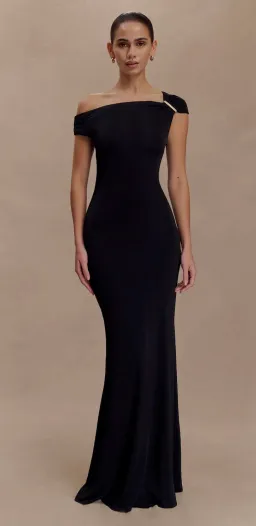 Meshki Kinsley Slinky Maxi Dress With Hardware - Black size small for rent on The Volte - image 1