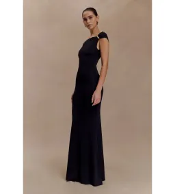 Meshki Kinsley Slinky Maxi Dress With Hardware Black Size S / AU 8 for rent on The Volte - image 3