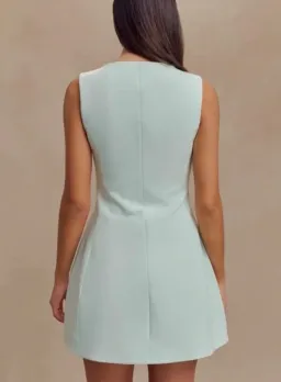 Meshing Lysandre Mini Crepe Dress size XXS for rent on The Volte - image 3