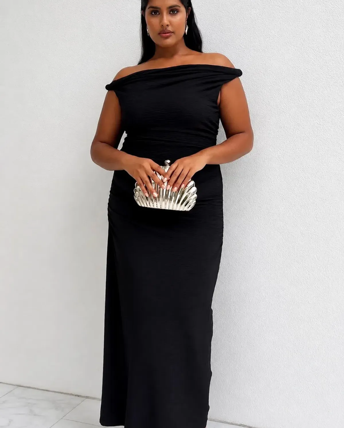 Sheike Anthea Midi Dress Size 18 (Generous Stretch) Black for rent on The Volte - main image