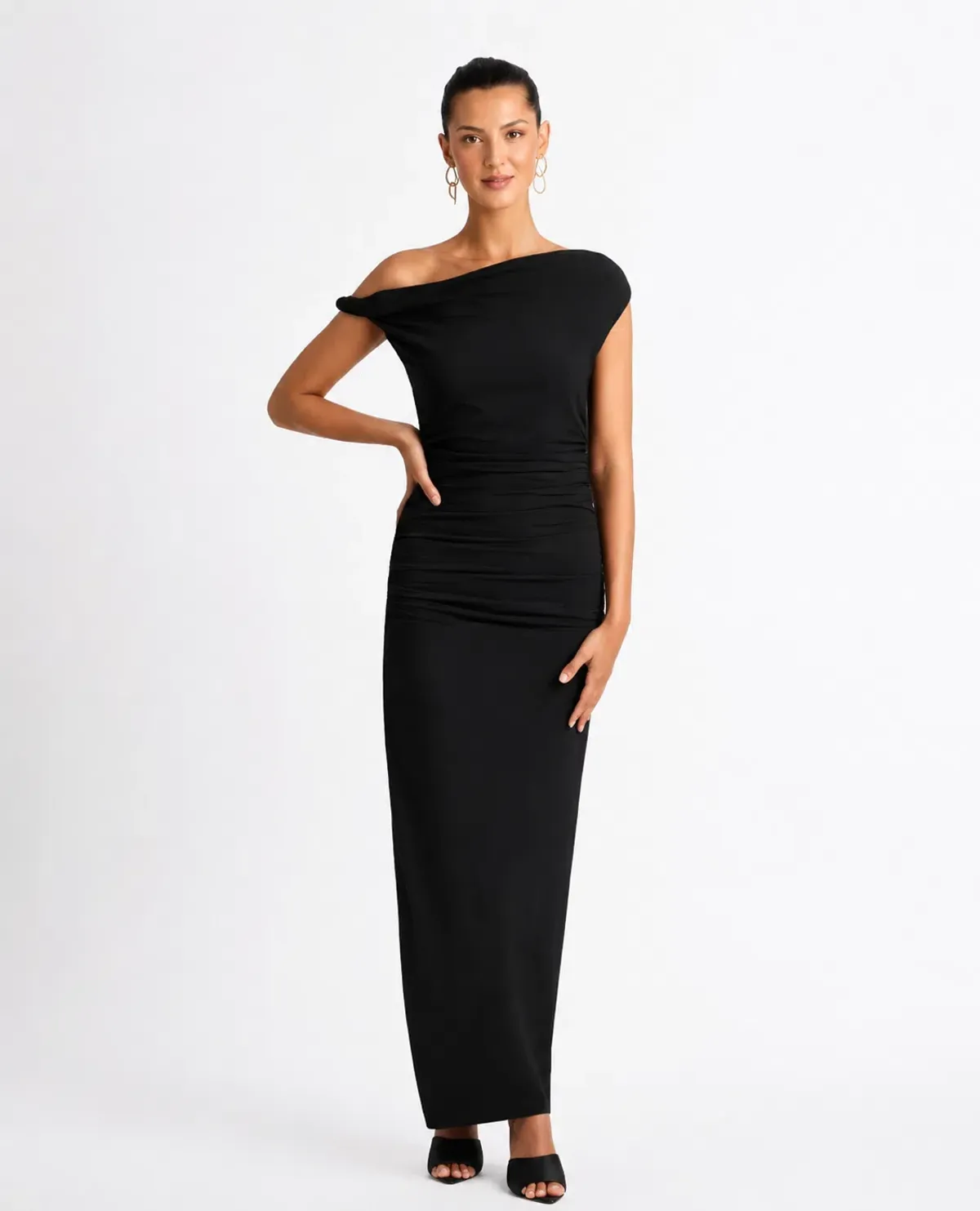 Sheike Anthea Midi Dress Size 18 (Generous Stretch) Black - Image 3