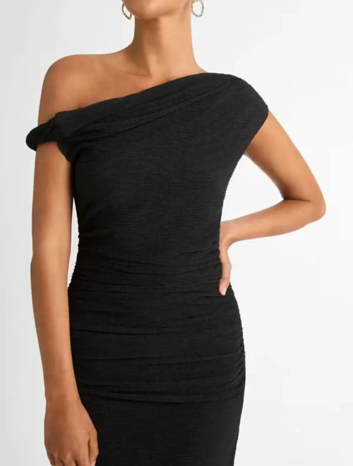 Sheike Anthea Midi Dress Size 18 (Generous Stretch) Black - Image 2