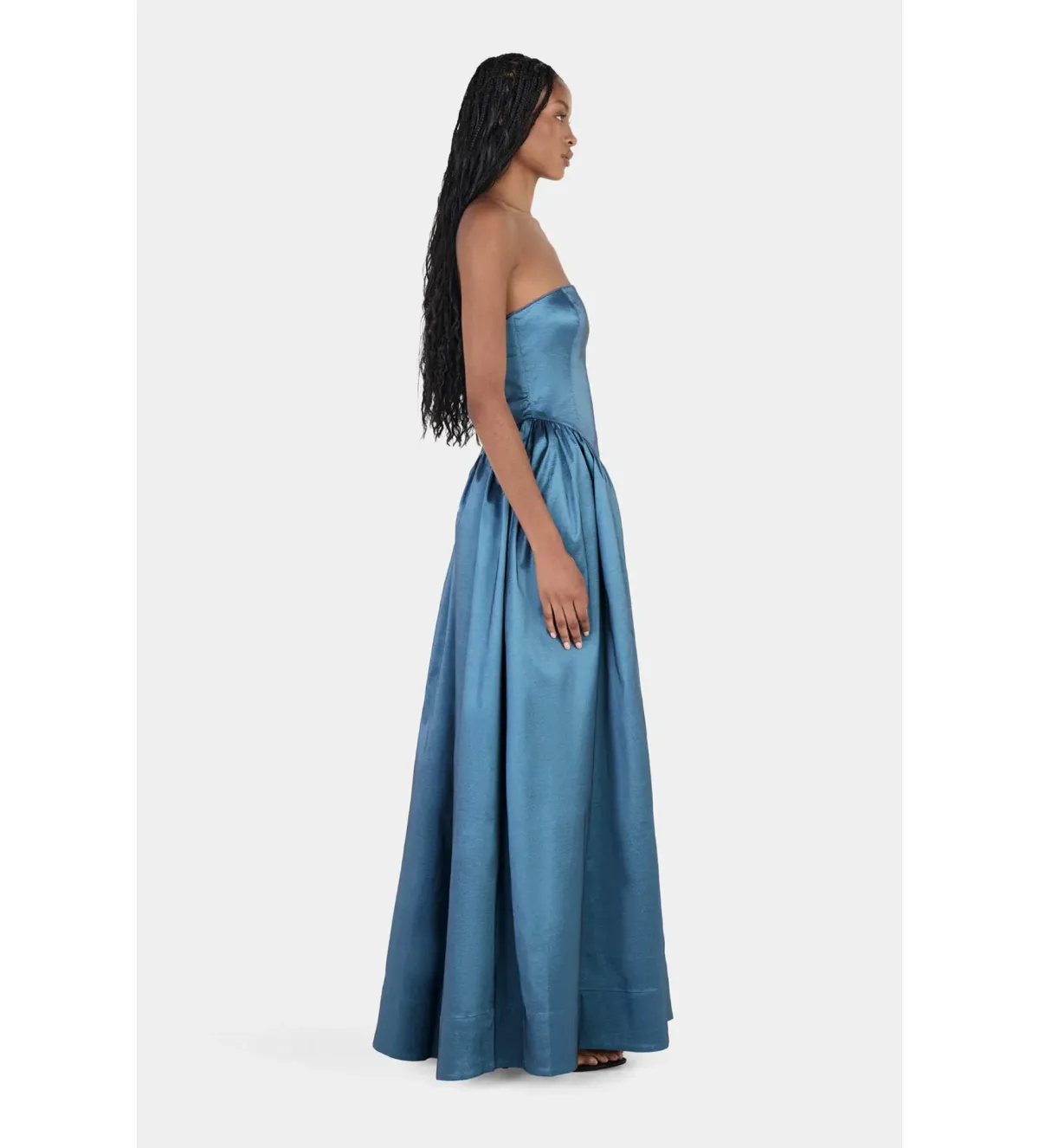 Hansen and Gretel Audrey Maxi Gown in Steel Size 10 - Image 3