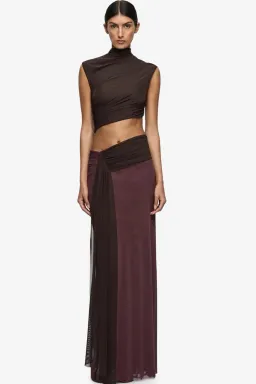 Bec and Bridge Conni Maxi Dress Chocolate Size 8 for rent on The Volte - image 1