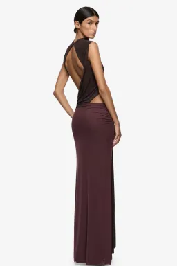 Bec and Bridge Conni Maxi Dress Chocolate Size 8 for rent on The Volte - image 2