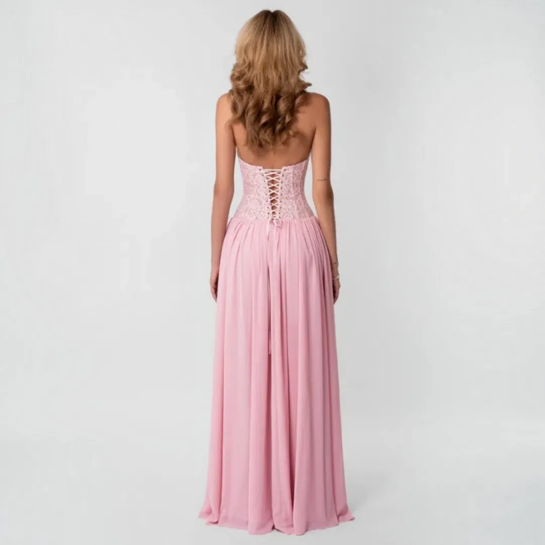 Fenity Fashion Faye Dress In Pink Size Small for rent on The Volte - main image