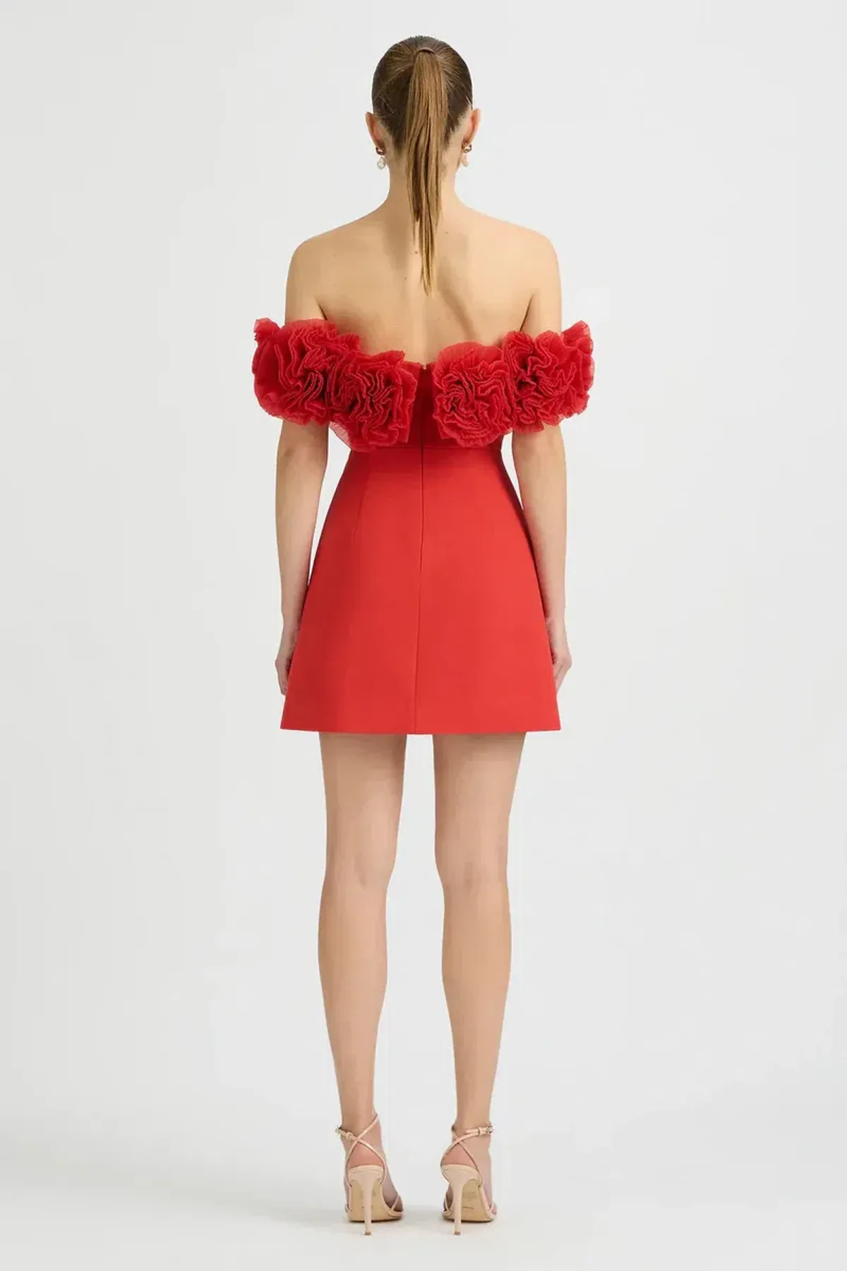 Sonya Moda Nahla Mini Dress Sorrento Red Size 12 - Image 2