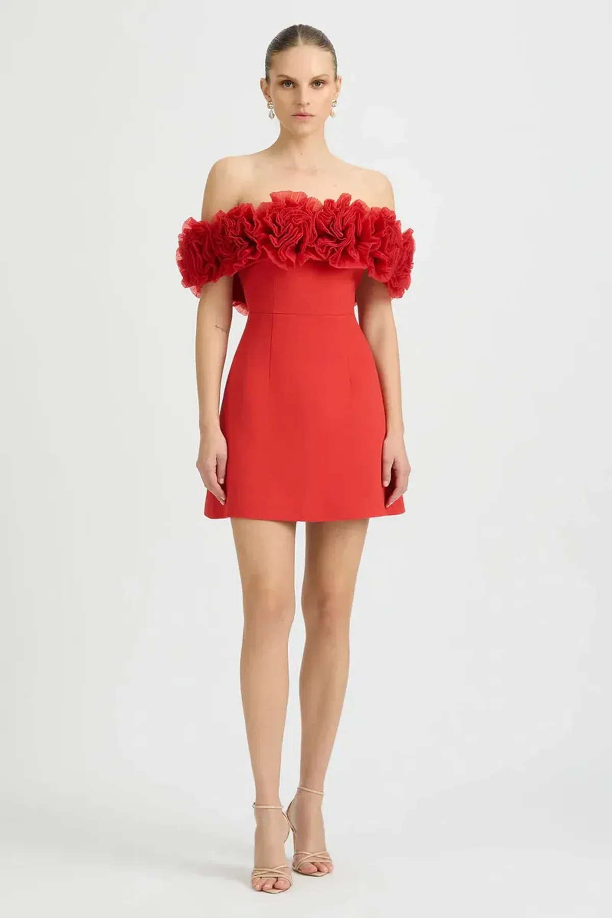 Sonya Moda Nahla Mini Dress Sorrento Red Size 12 - Image 1