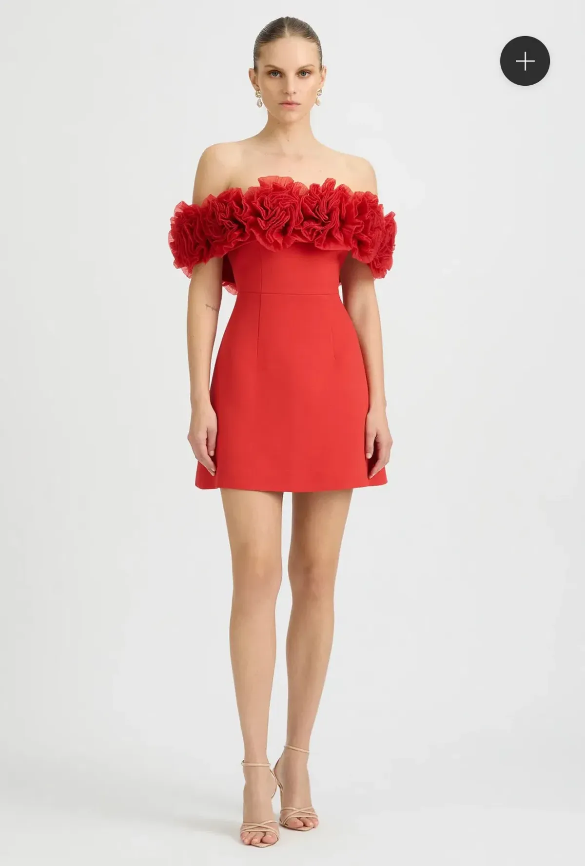 NAHLA MINI DRESS SORRENTO RED Size 12 - Image 1