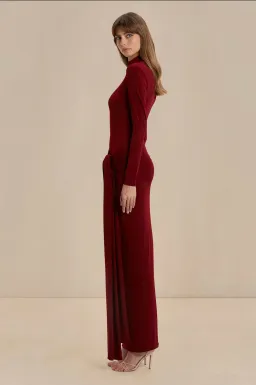 Sonya Aurelia Gown Merlot Size 8 for rent on The Volte - image 3