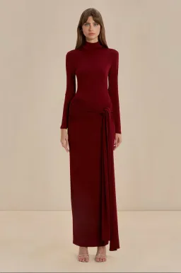 Sonya Aurelia Gown Merlot Size 8 for rent on The Volte - image 2