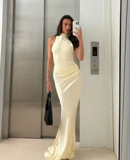 Henne Soraia Dress Butter Size L (12) for rent on The Volte - image 1