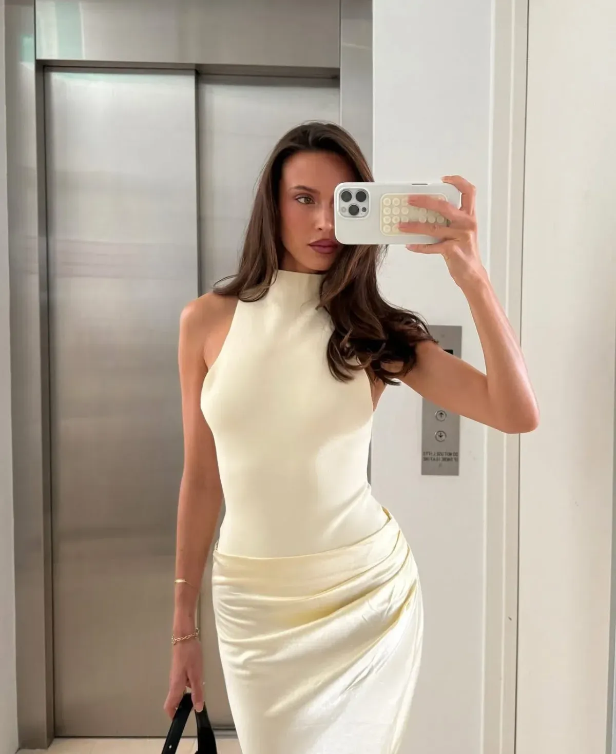 Henne Soraia Dress Butter Size L (12) - Image 2