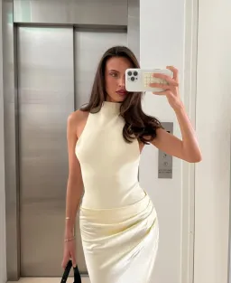 Henne Soraia Dress Butter Size L (12) for rent on The Volte - image 2