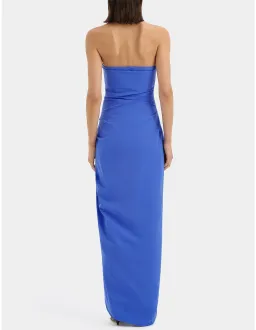 SIR THE LABEL Sol strapless gown in cobalt size 0 for rent on The Volte - image 4