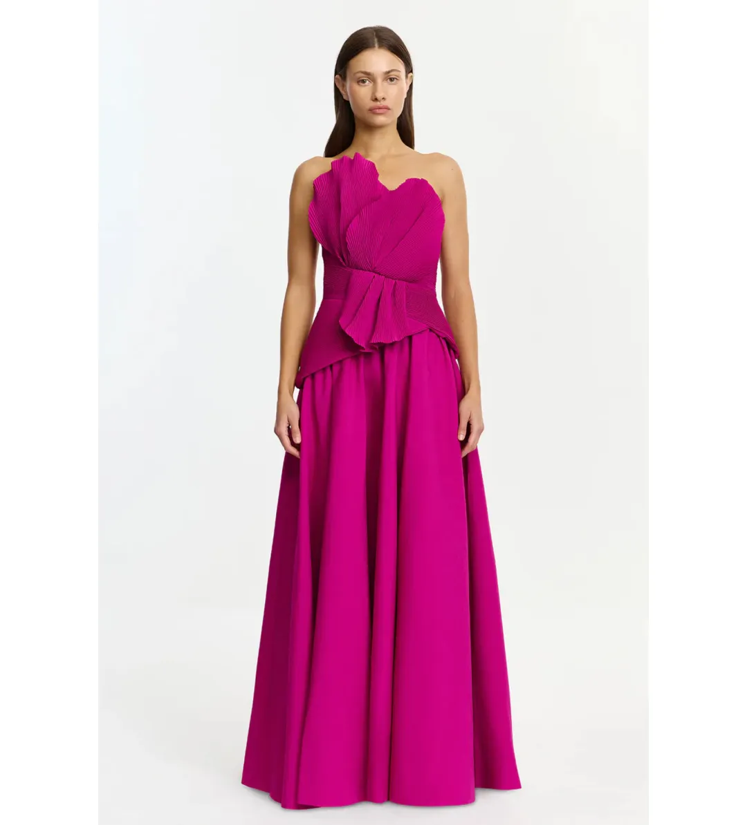 Acler Sageston Maxi Gown in Iris Size 8 for rent on The Volte - main image