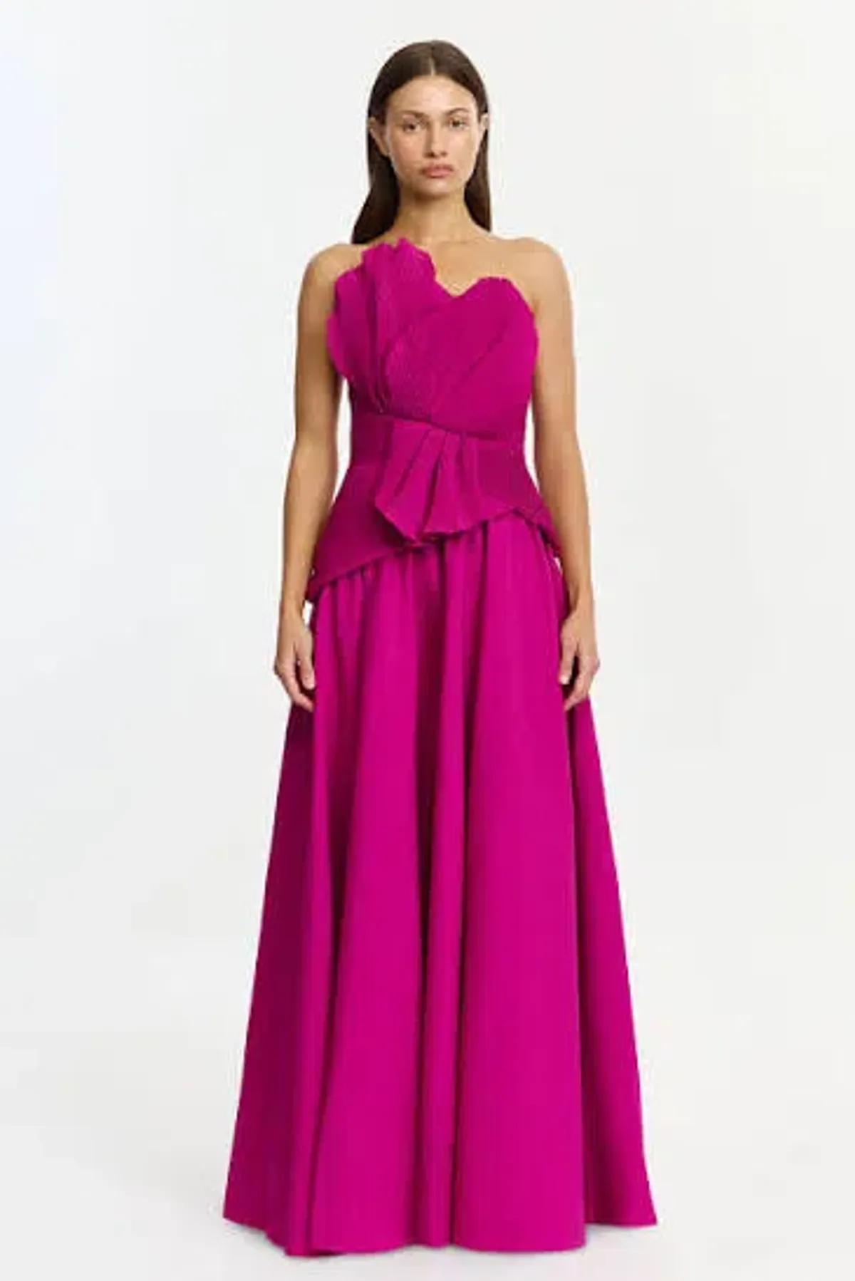 Acler Sageton gown - magenta - Image 1
