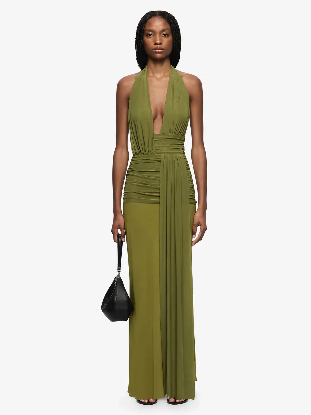 Bec + Bridge Cassis Drape Maxi Dress in Fern (Size 6) for rent on The Volte - main image