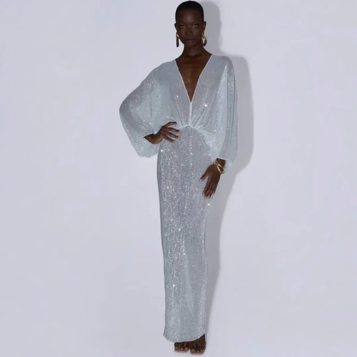 L'idee Paradiso Gown In Sparkle Size 10 for rent on The Volte - main image