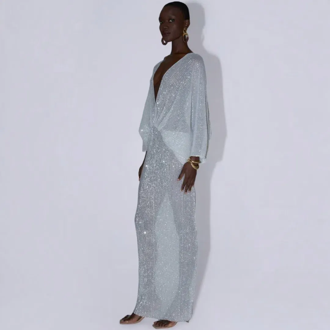 L'idee Paradiso Gown In Sparkle Size 10 for rent on The Volte - main image
