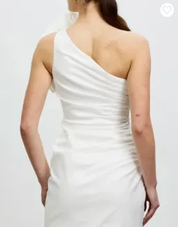 Rachel Gilbert Evana One-Shoulder Mini Dress in Ivory size AU 8 for rent on The Volte - image 3