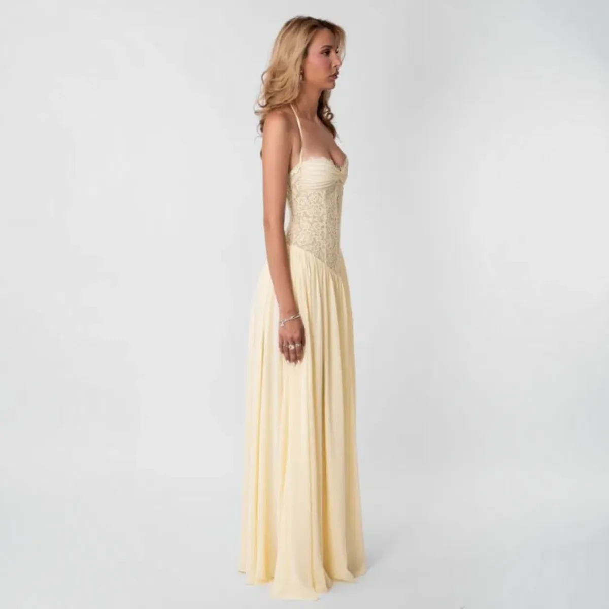 Fenity Faye Dress In Butter Size Small - Image 3