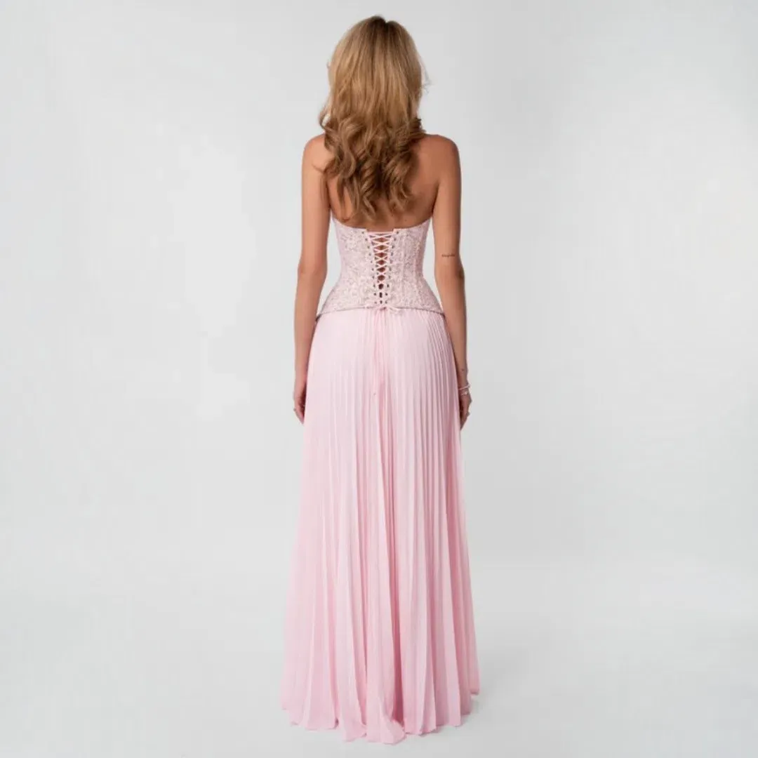Fenity Gaia Dress In Pink Size Small for rent on The Volte - main image