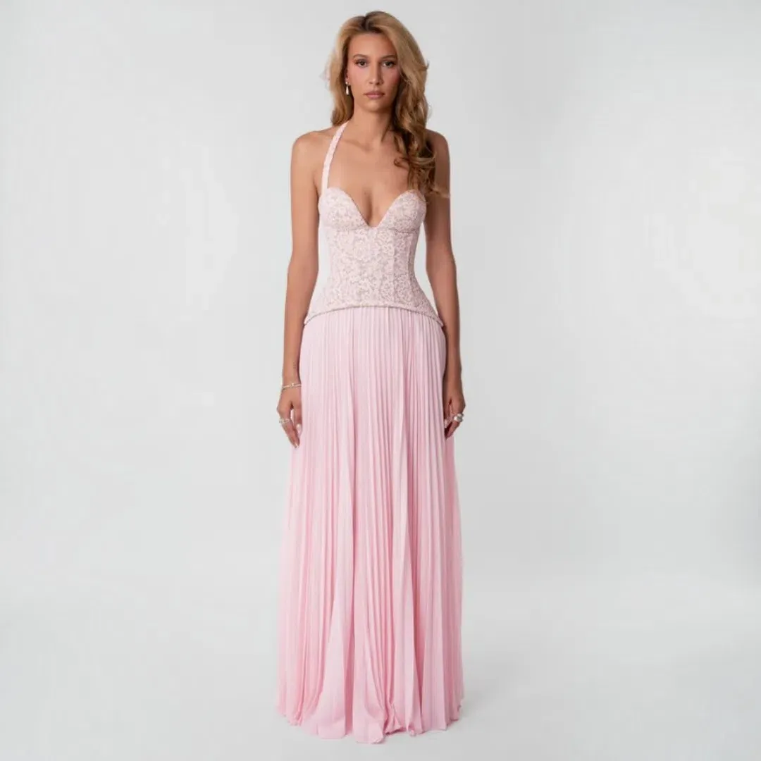 Fenity Gaia Dress In Pink Size Small for rent on The Volte - main image