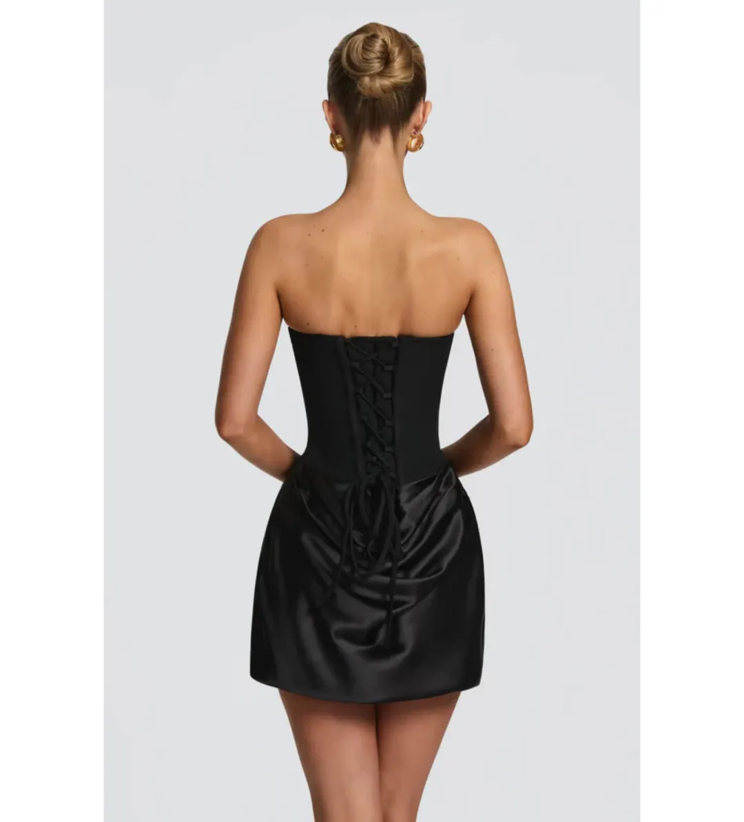 Babyboo Maggie Mini Dress Black Size 8 for rent on The Volte - main image