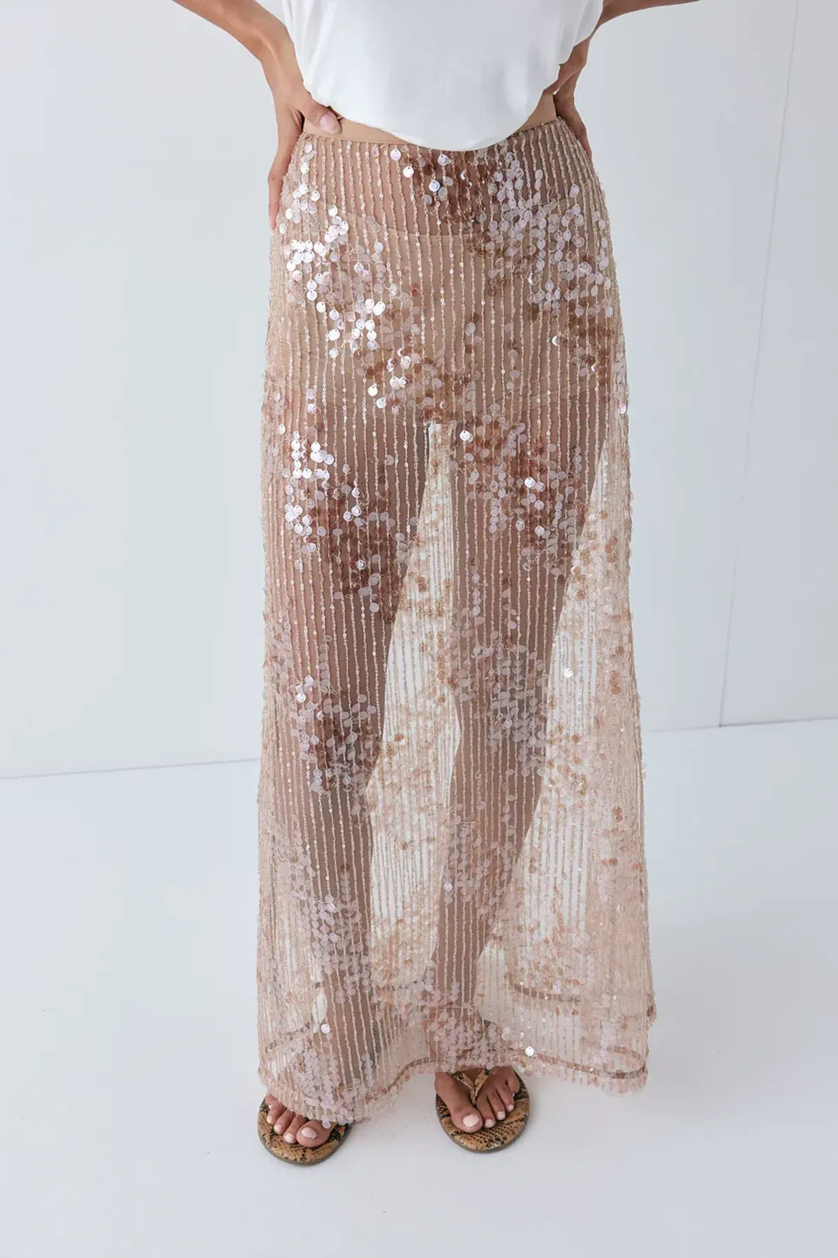 VRG GRL Sequin Skirt Size 8 for rent on The Volte - main image