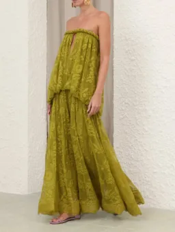 Zimmermann Luna Lace Bandeau Gown sz 14 for rent on The Volte - image 3