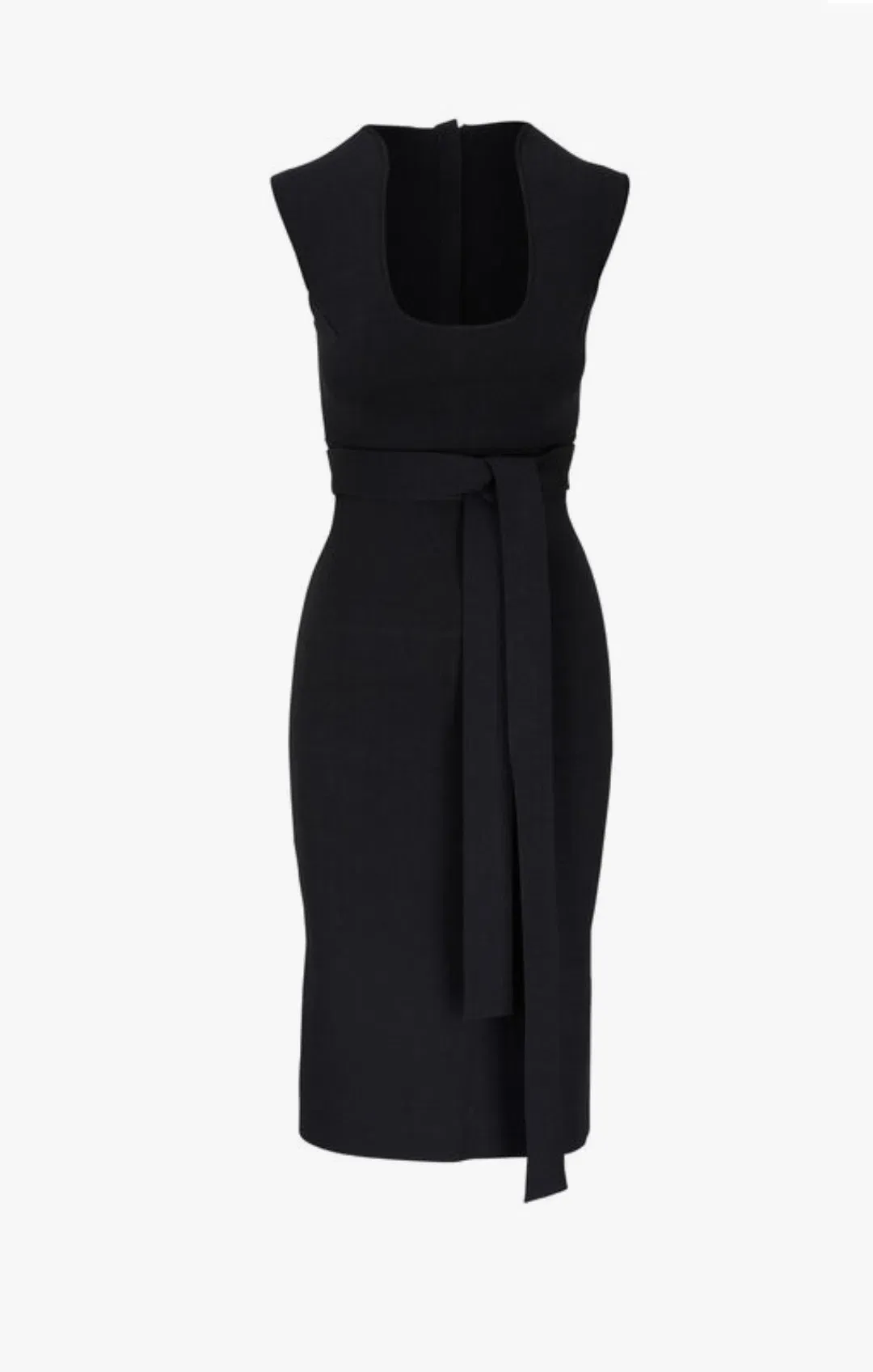 Scanlan Theodore - Crepe Knit Scoop Neck Dress for rent on The Volte - main image