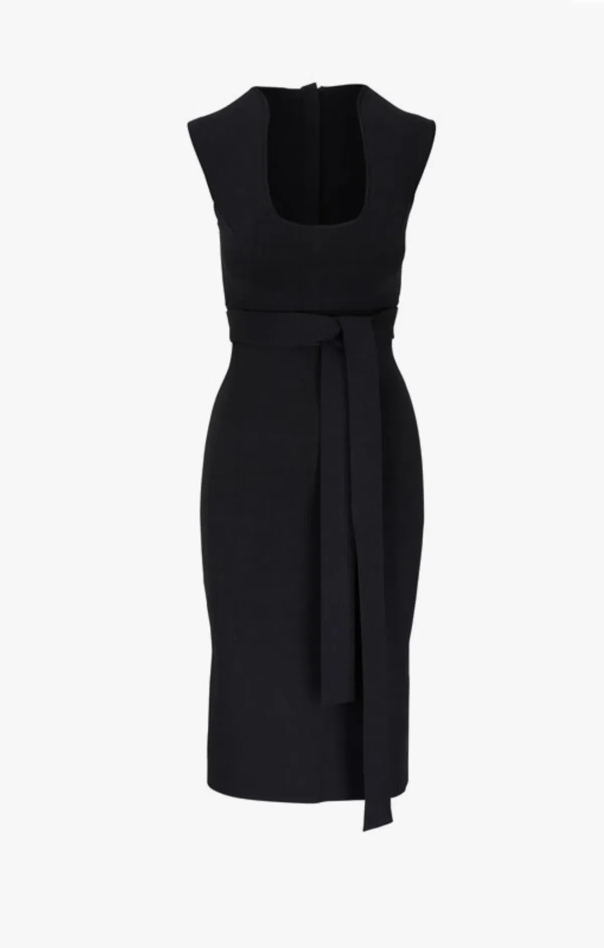Scanlan Theodore - Crepe Knit Scoop Neck Dress - Image 2