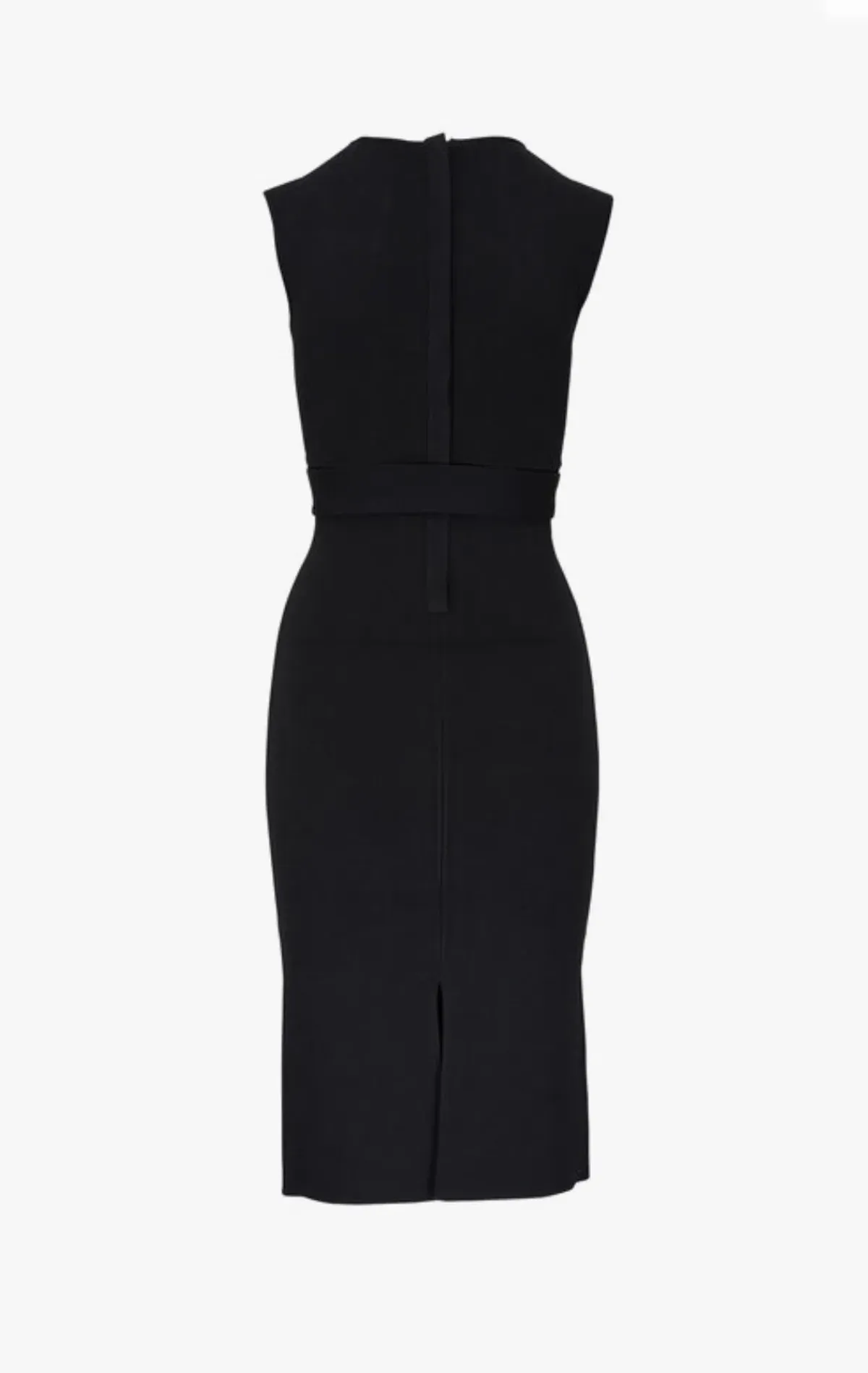 Scanlan Theodore - Crepe Knit Scoop Neck Dress - Image 4
