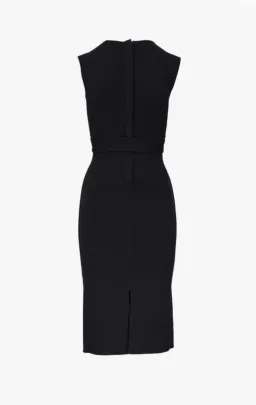Scanlan Theodore - Crepe Knit Scoop Neck Dress for rent on The Volte - image 4